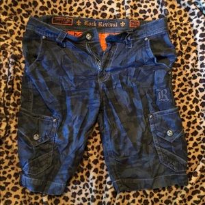 Men’s Rock Revival camo shorts